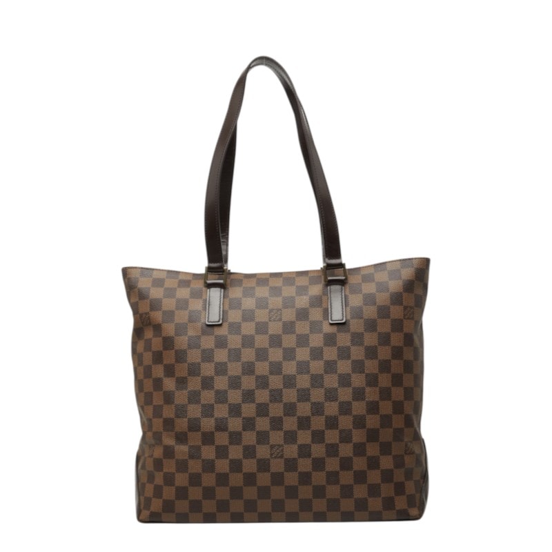 ルイ ヴィトン ダミエ カバ メゾ SPO ショルダーバッグ トートバッグ N51152 ブラウン PVC レザー レディース LOUIS VUITTON 中古