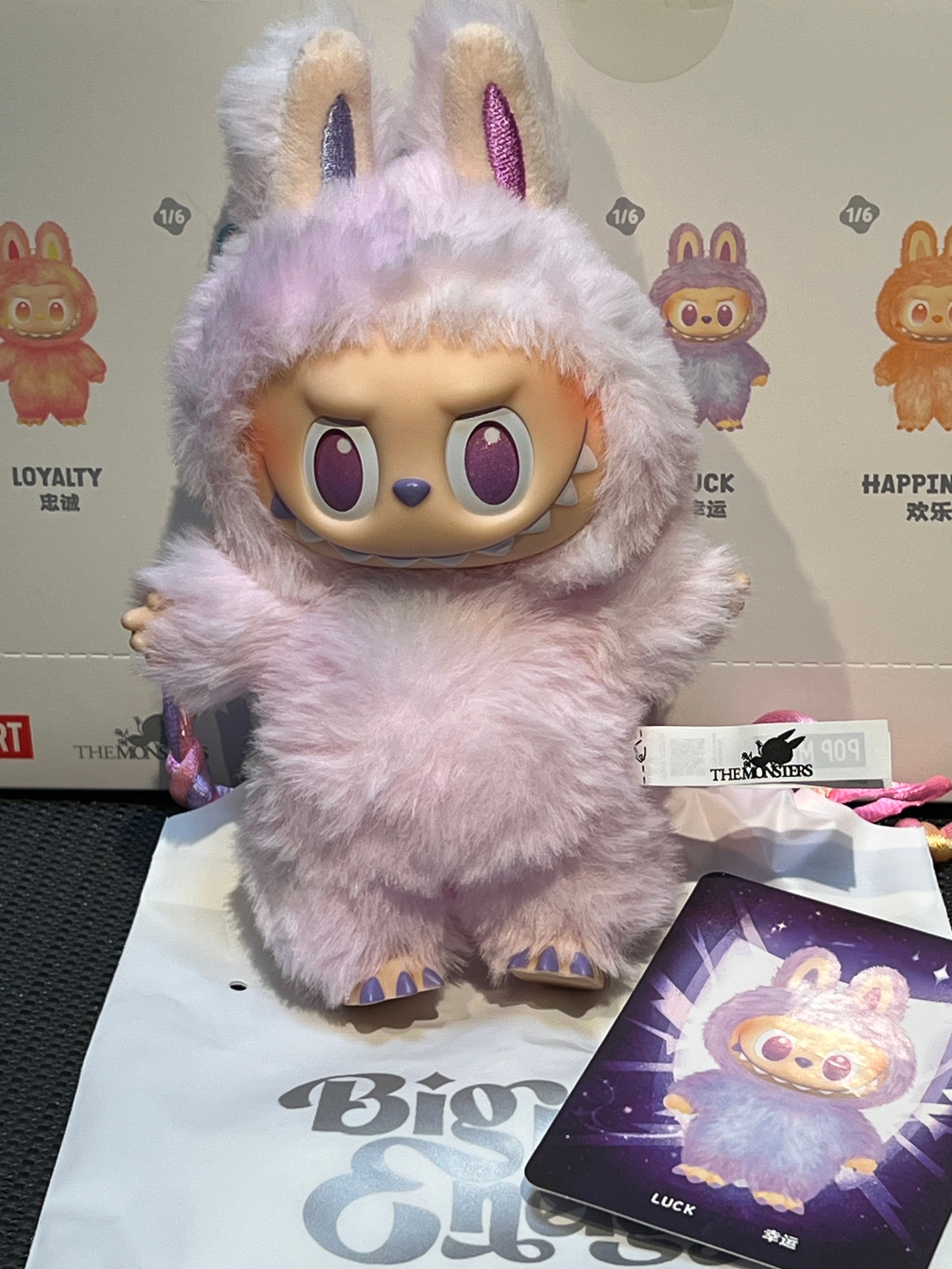 POP MART THE MONSTERS (LABUBU) Big into Energy Series Plush Pendant LUCK