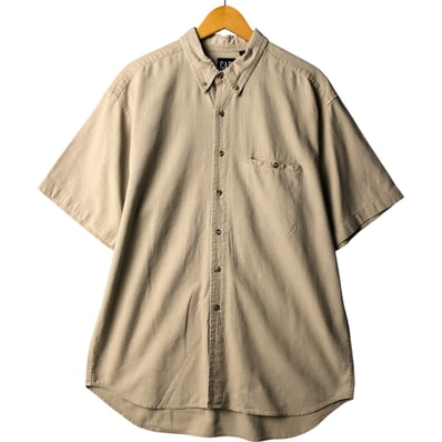 古着 90年代 ギャップ GAP オールドギャップ 半袖 コットン×リネン ボタンダウンシャツ メンズL相当 ヴィンテージ/eaa566926