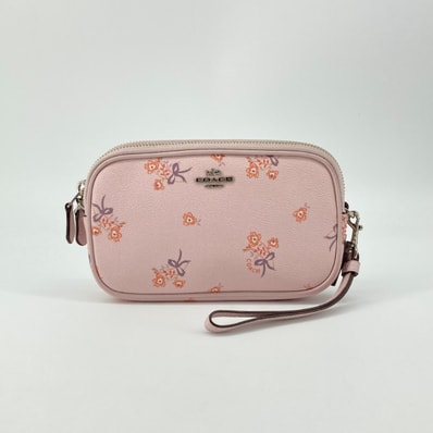 COACH(コーチ) セイディ クロスボディ クラッチ ウィズ フローラル 29549 ポーチ ピンク