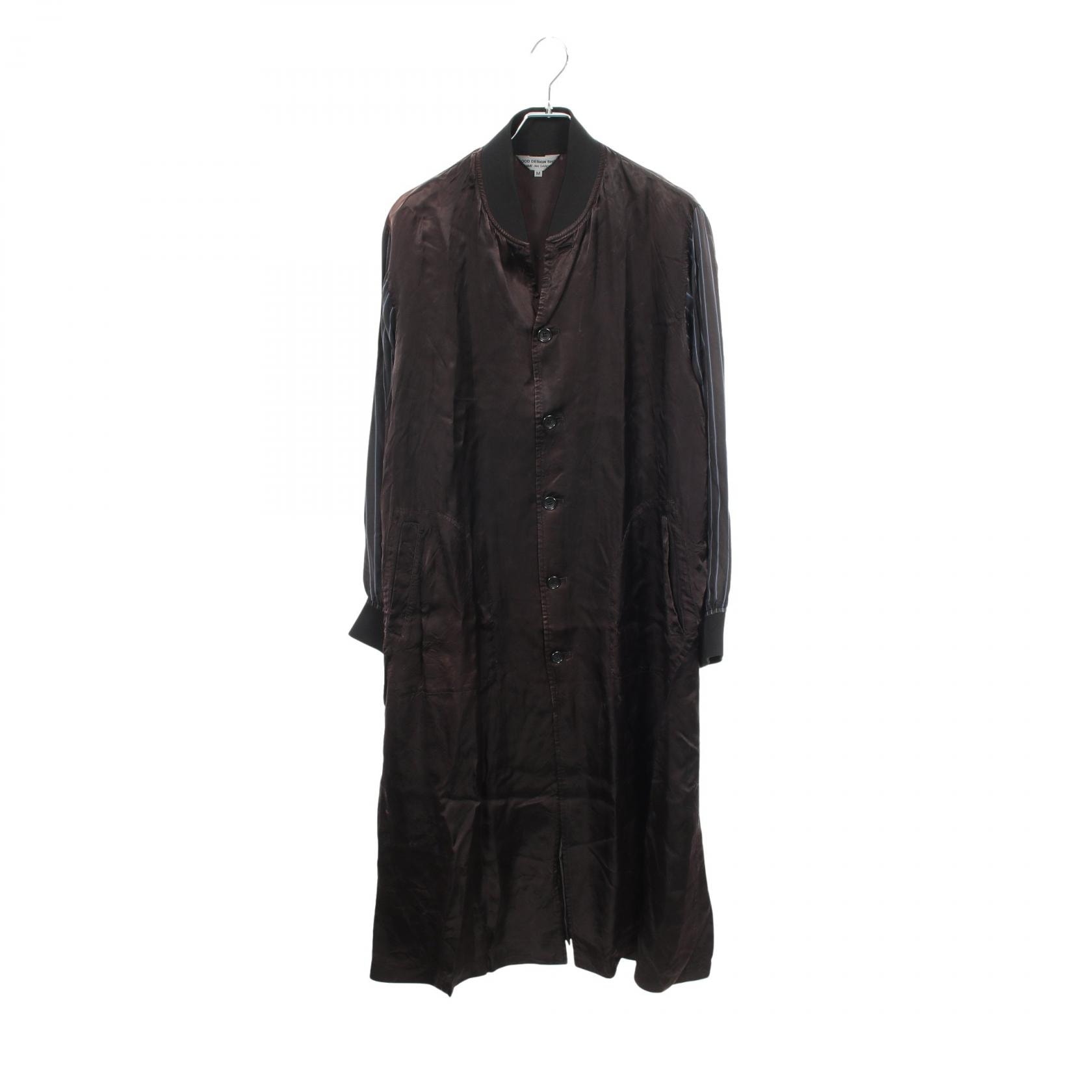 コムデギャルソン COMME des GARCONS ロゴプリント ショップ 衣料品 アウター キュプラ メンズ レディース ブラック系 / ブルー系 / ホワイト系 【中古】