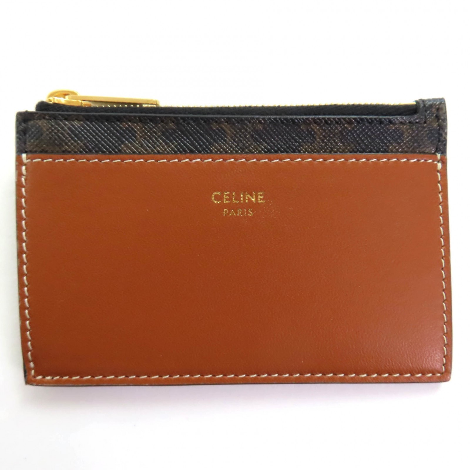 極美品 セリーヌ カードケース ブラウン レディース