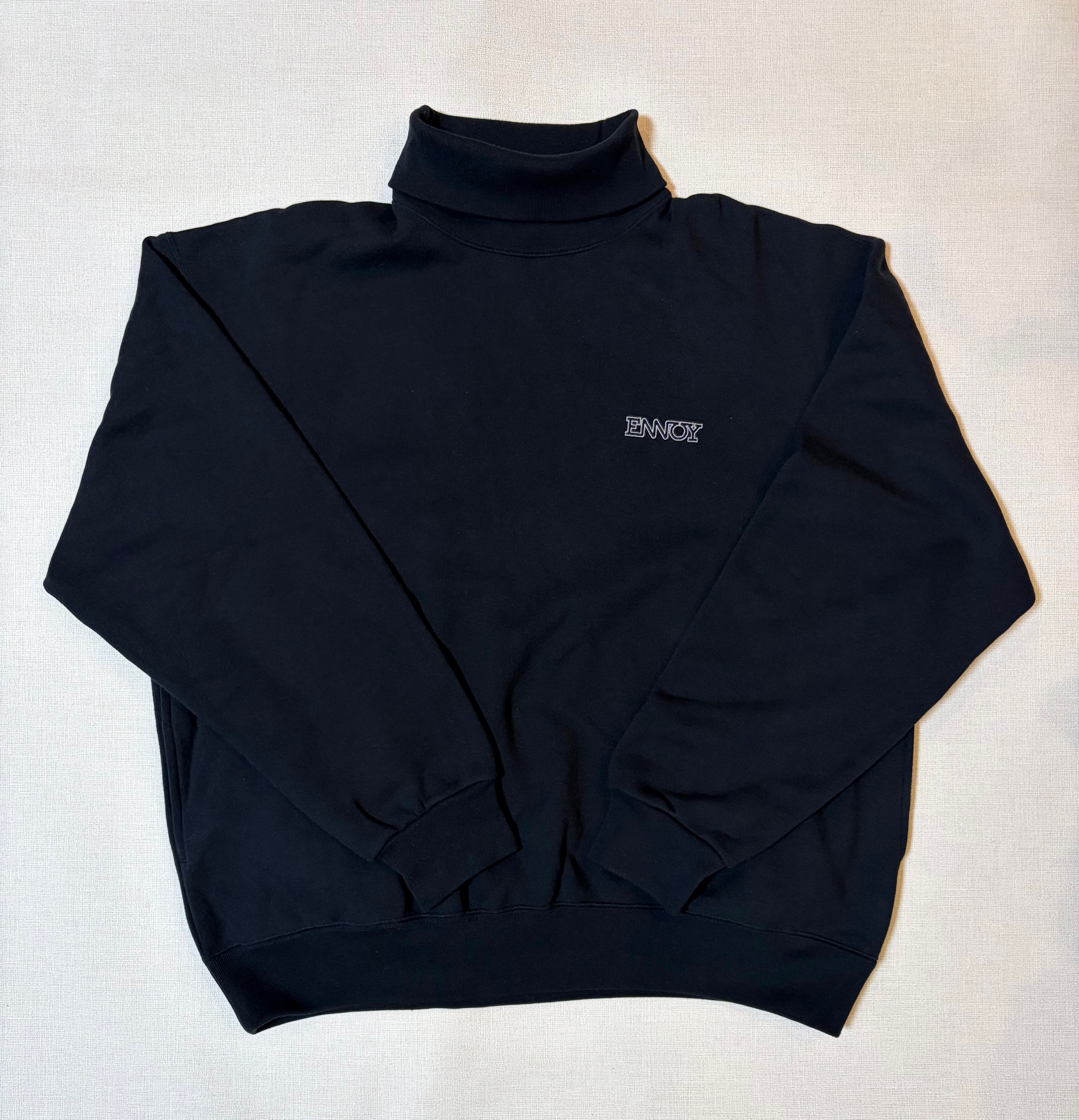 ENNOY Electric Logo Turtleneck Sweat Set Up "Black" AW24BRENCT05NTL / AW24BRENPT07NTL