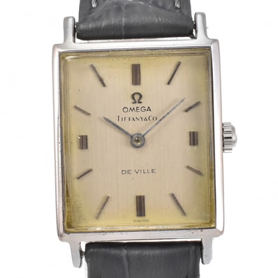 オメガ OMEGA 111.057 ヴィンテージ デビル Wネーム ティファニー Cal.625 手巻き メンズ Y#146278