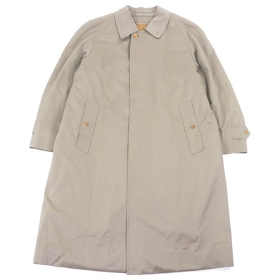 美品 バーバリー ステンカラーコート カーキ メンズ 92-170