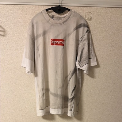 Supreme x MM6 Maison Margiela Box Logo Tee "White"