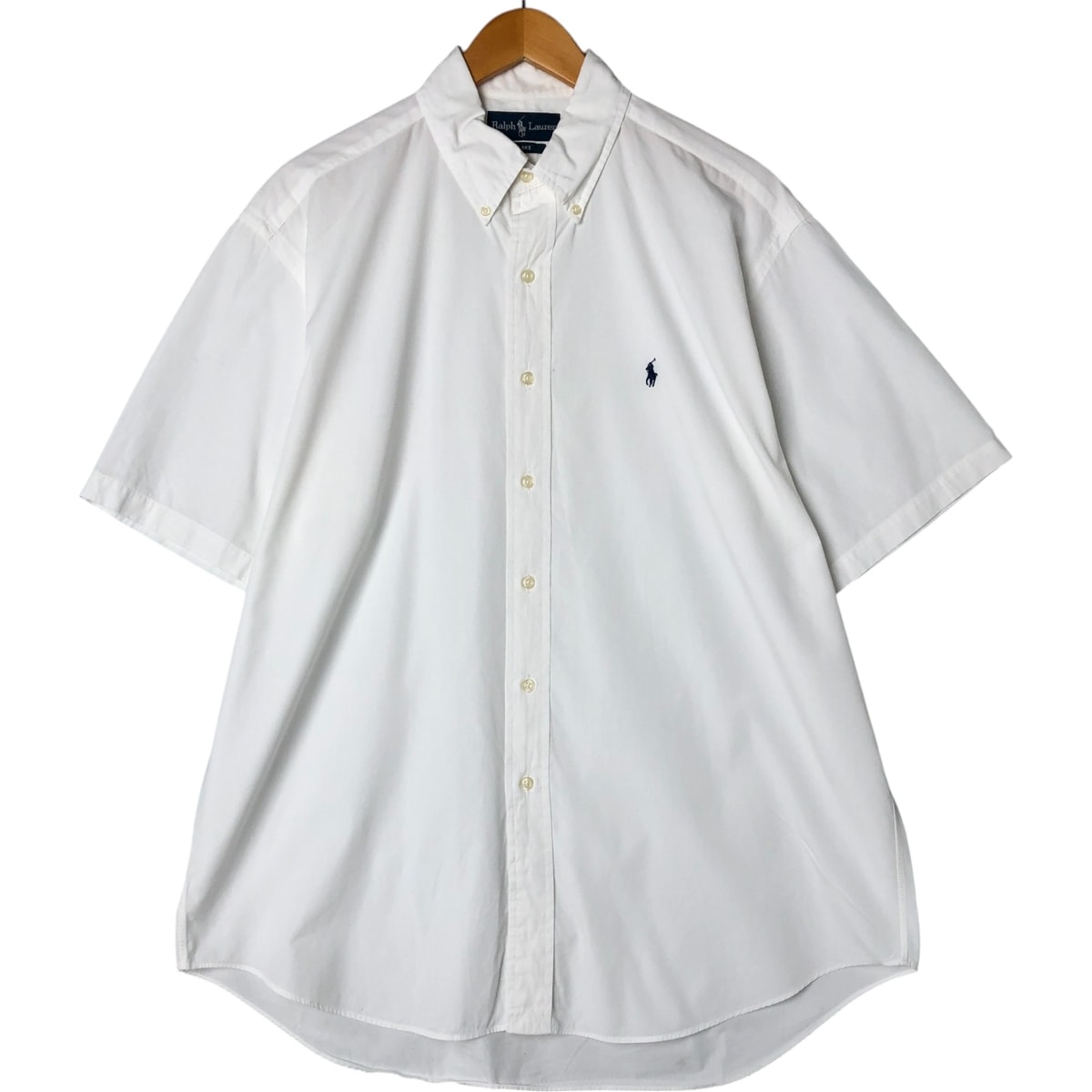 古着 ラルフローレン Ralph Lauren BLAKE 半袖 ボタンダウンシャツ メンズL相当/eaa557756