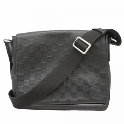 ★最終価格【6cd4616】ルイヴィトン ショルダーバッグ ダミエ・アンフィニ ディストリクトPM N41034 オニキス【中古】メンズ