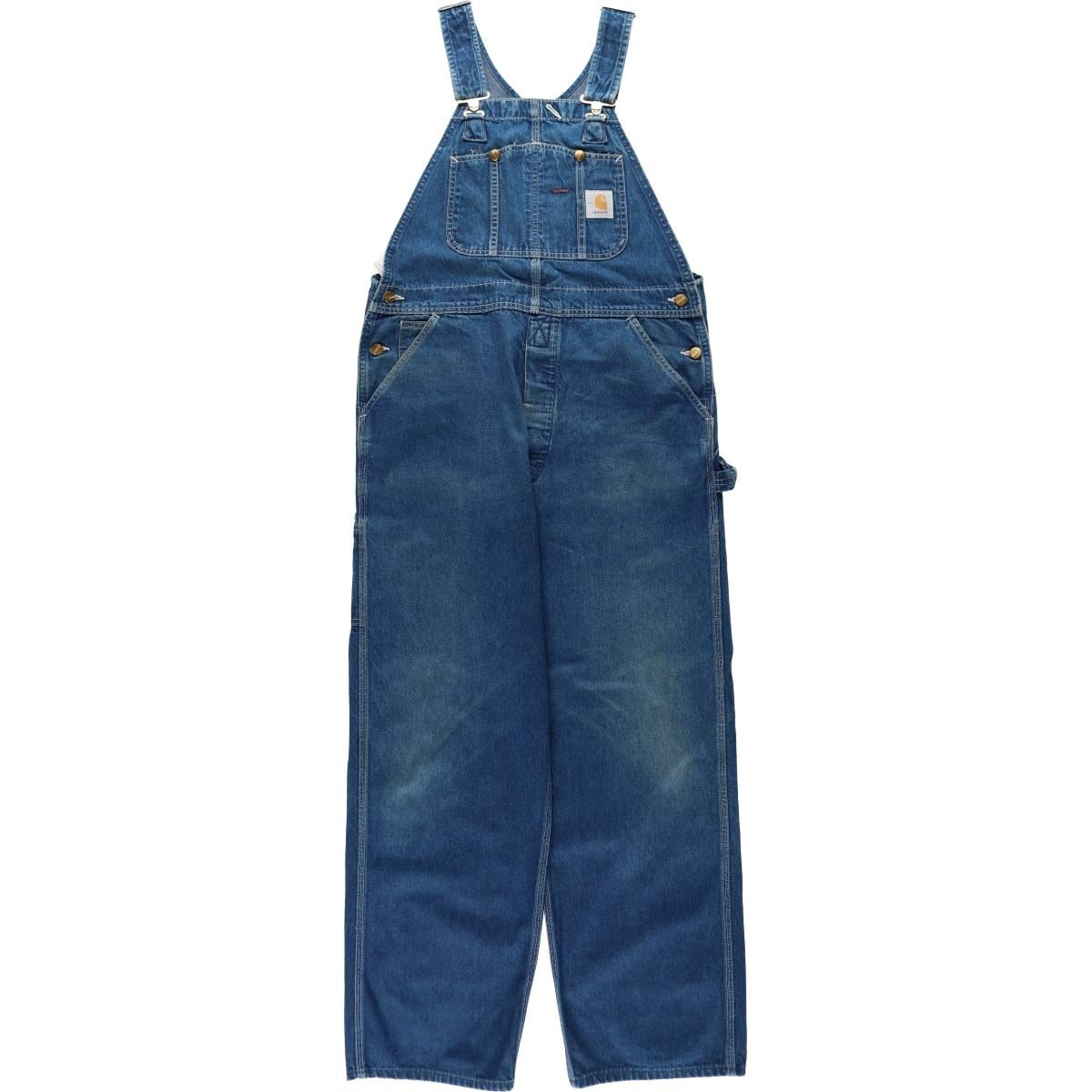 古着 カーハート Carhartt デニムオーバーオール メンズw37相当/eaa630423