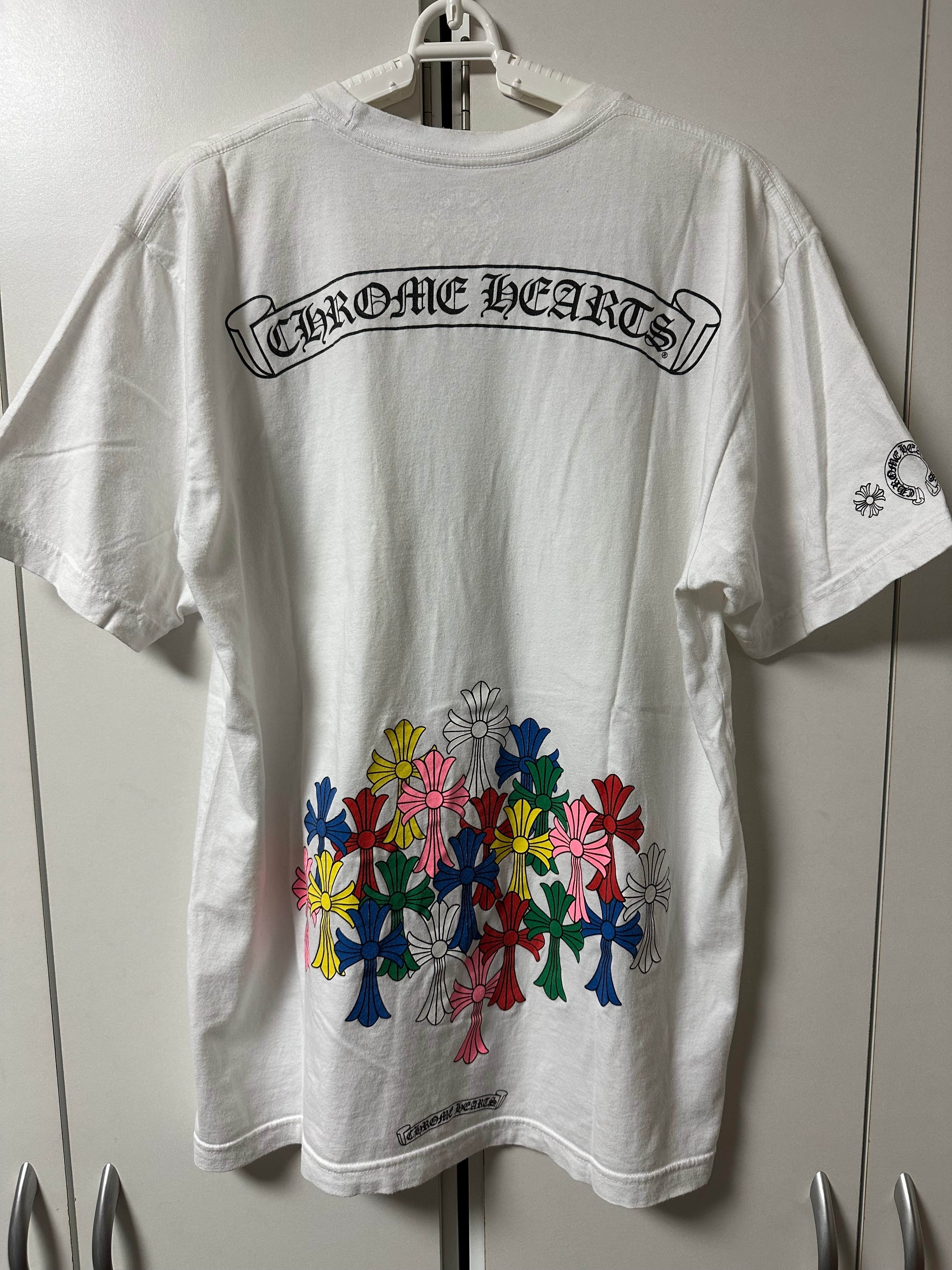 Chrome Hearts Cemetery Cross T-Shirt "White/Multicolor"