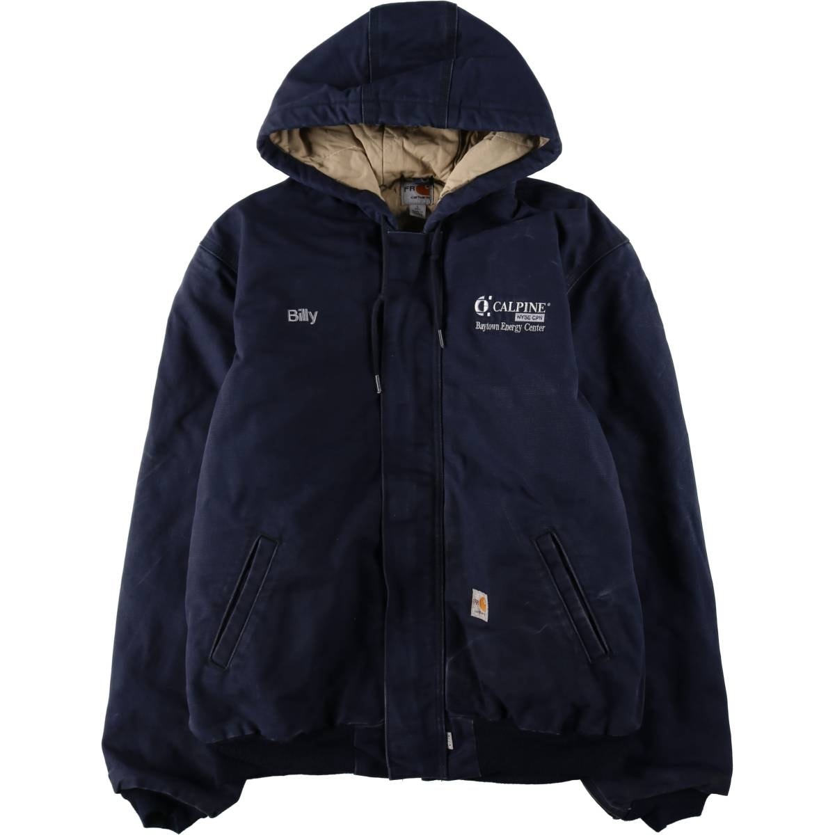 古着 カーハート Carhartt アクティブジャケット FRシリーズ 中綿入り ダックフルジップパーカー メンズL相当/eaa651286