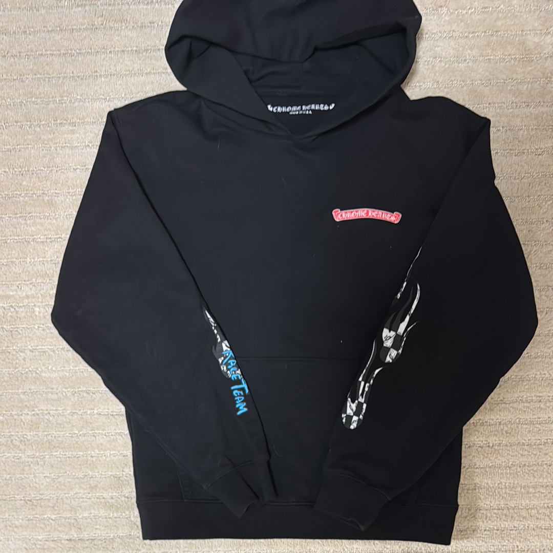 Chrome Hearts Matty Boy PPO Stay Fast Race Team Pullover Hoodie "Black"