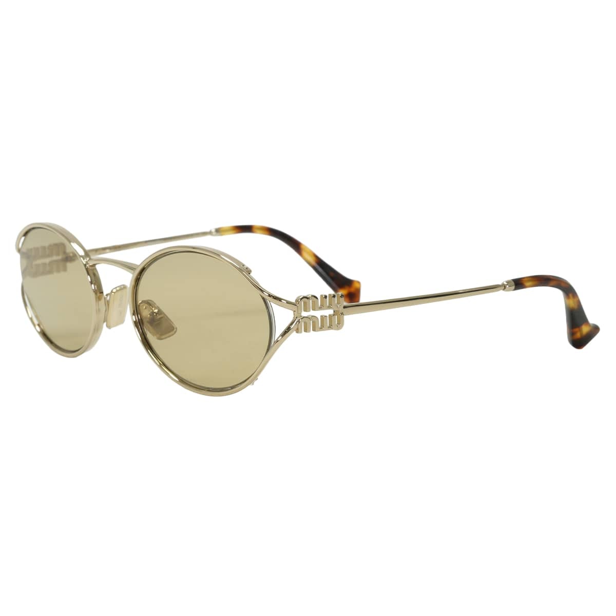 Miu Miu ミュウミュウ ロゴ サングラス カモミール メタル SMU52Y 新品