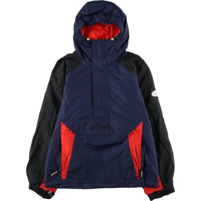 古着 90~00年代 コロンビア Columbia リップストップ 中綿アノラックパーカー パファージャケット メンズM相当 ヴィンテージ/eaa607998