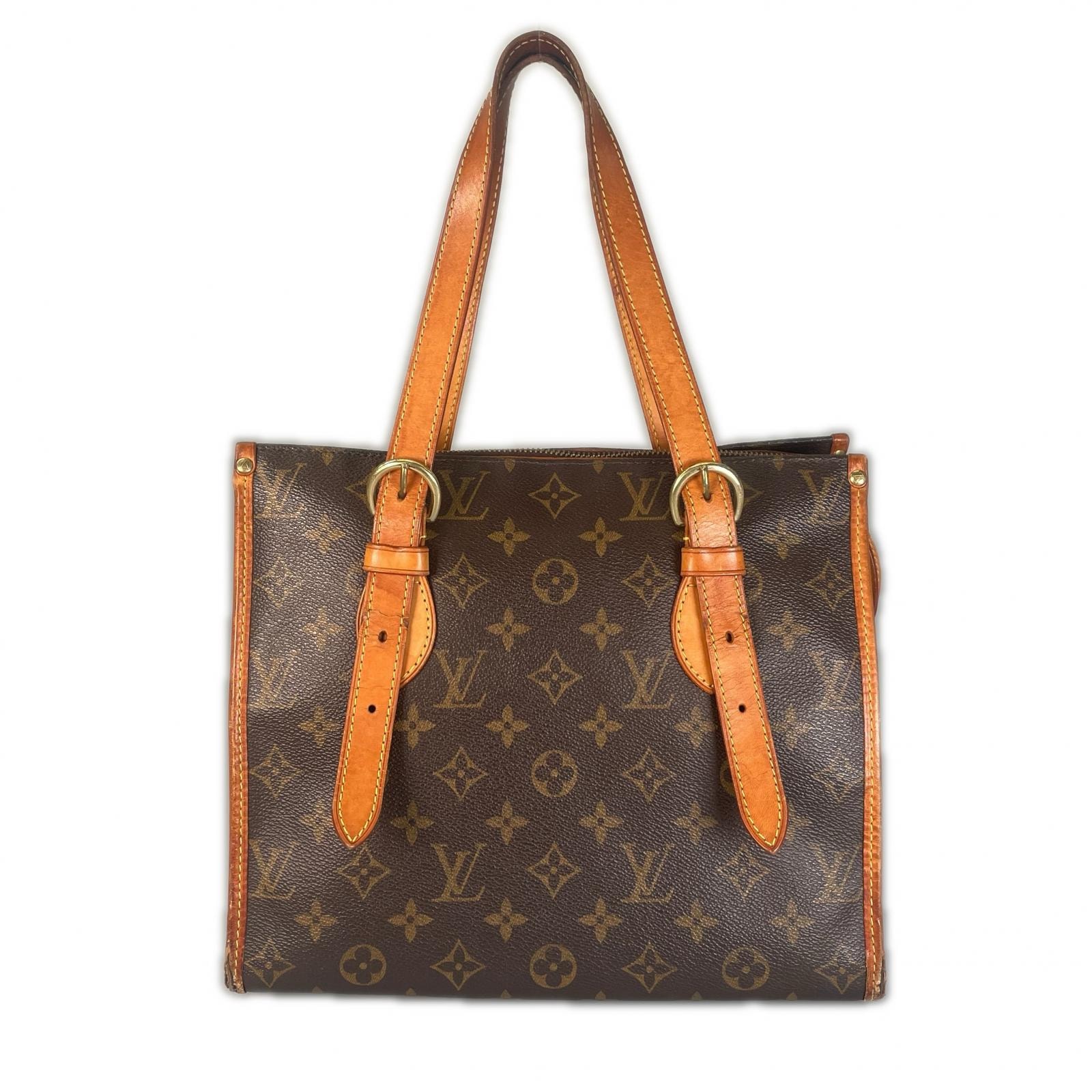 LOUIS VUITTON ルイ・ヴィトン ポパンクール・オ M40007 ハンドバッグ モノグラムキャンバス ブラウン レディース【中古】