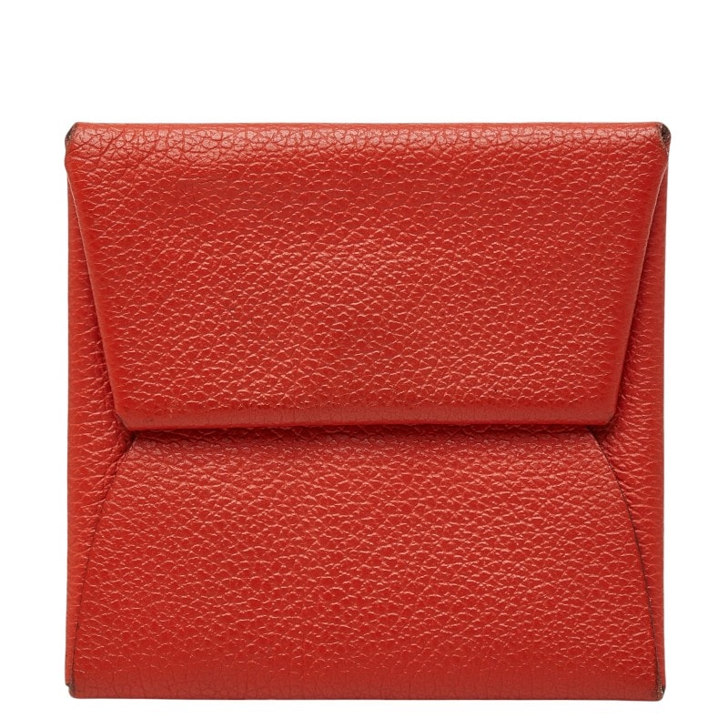 エルメス バスティア コインケース レッド系 レザー レディース HERMES 【中古】