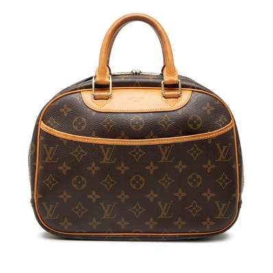 ルイ ヴィトン モノグラム トゥルーヴィル ハンドバッグ M42228 ブラウン PVC レザー レディース LOUIS VUITTON 【中古】