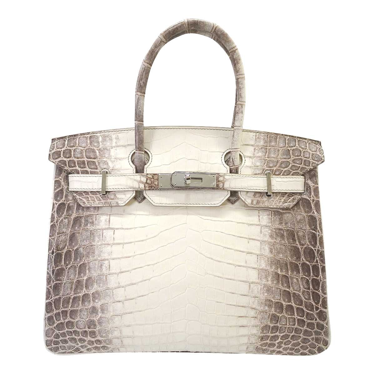 【恵比寿明治通り店】HERMES エルメス ハンドバッグ バーキン30 ヒマラヤ クロコダイルニロティカスマット シルバー金具 C刻印 新品未使用