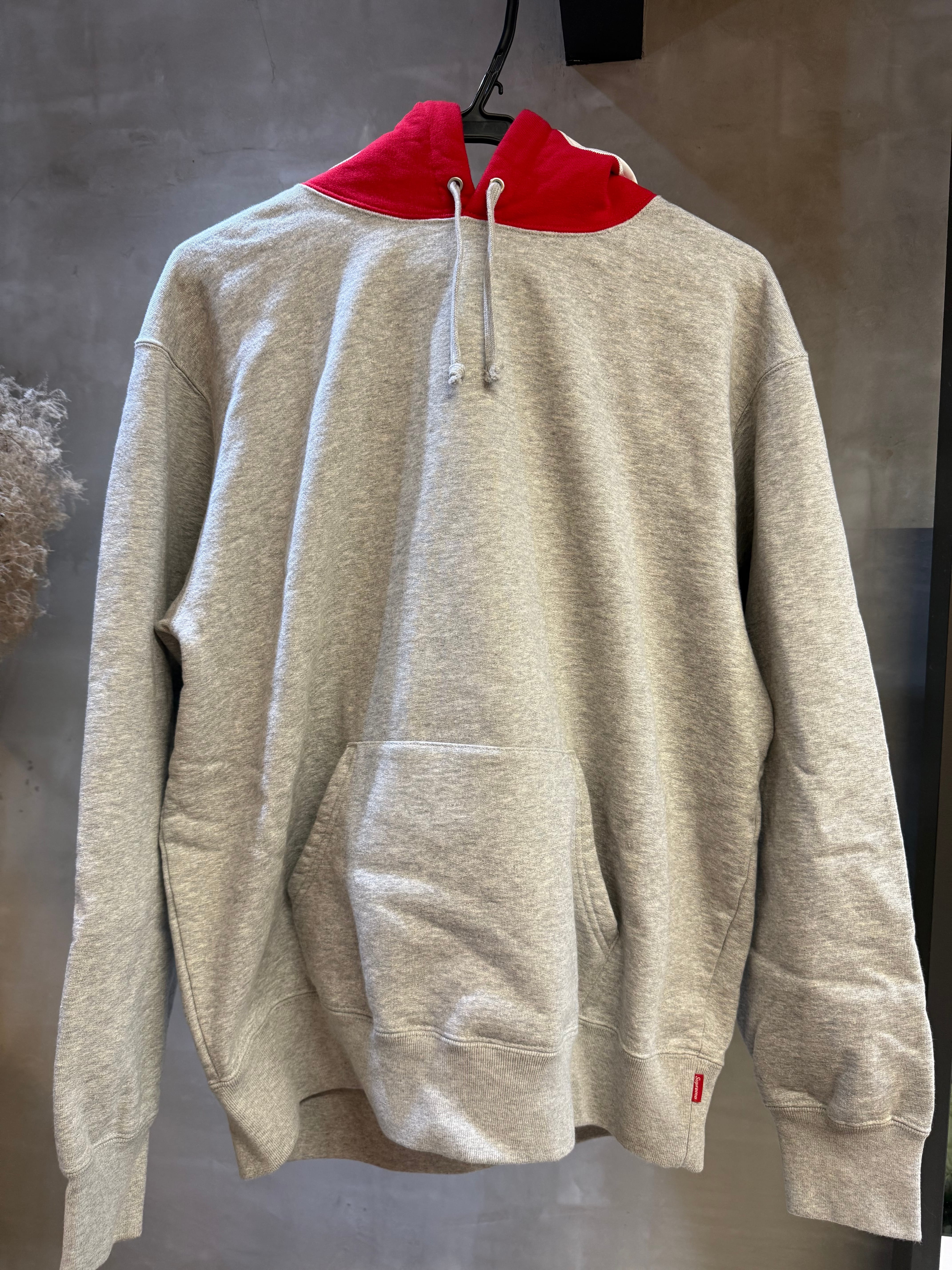 Supreme Contrast Hooded Sweatshirt "Grey"