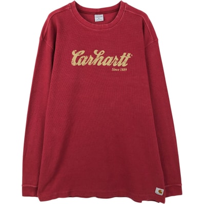 古着 カーハート Carhartt サーマルロングTシャツ メンズXL相当/eaa654949