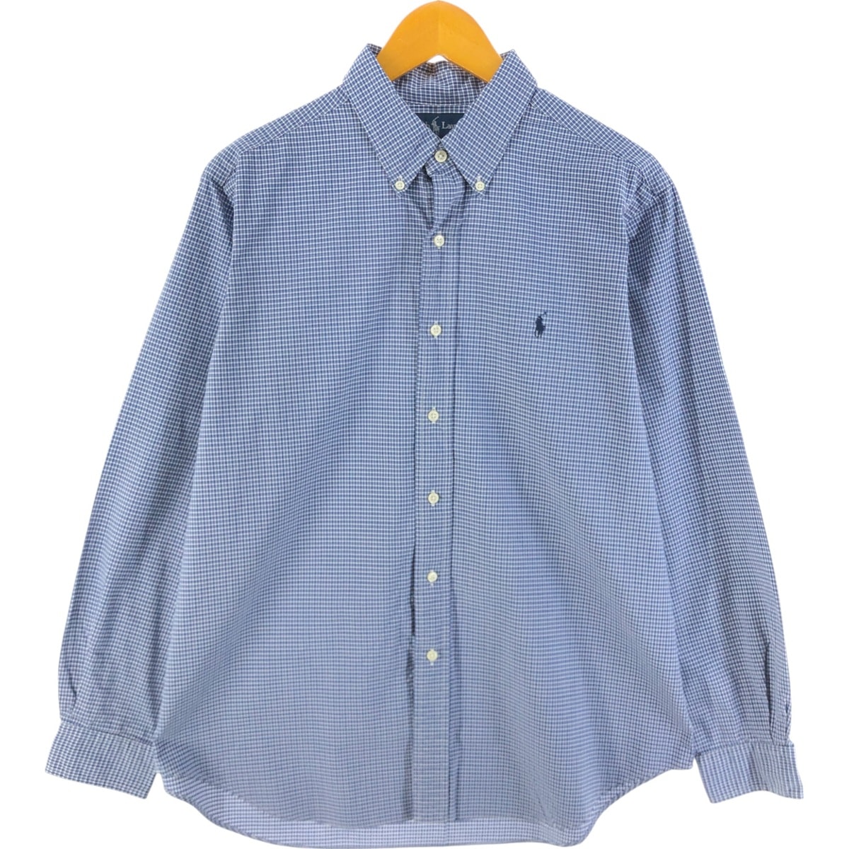 古着 ラルフローレン Ralph Lauren CLASSIC FIT 長袖 ボタンダウンチェックシャツ メンズL相当/eaa515442