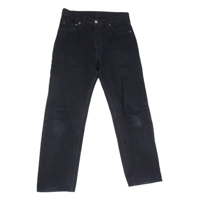 Levi's リーバイス デニムパンツ 501-0000 ユーロリーバイス ボタン裏524刻印 ブラックデニム デニムパンツ ジーンズ ブラック系 32【中古】