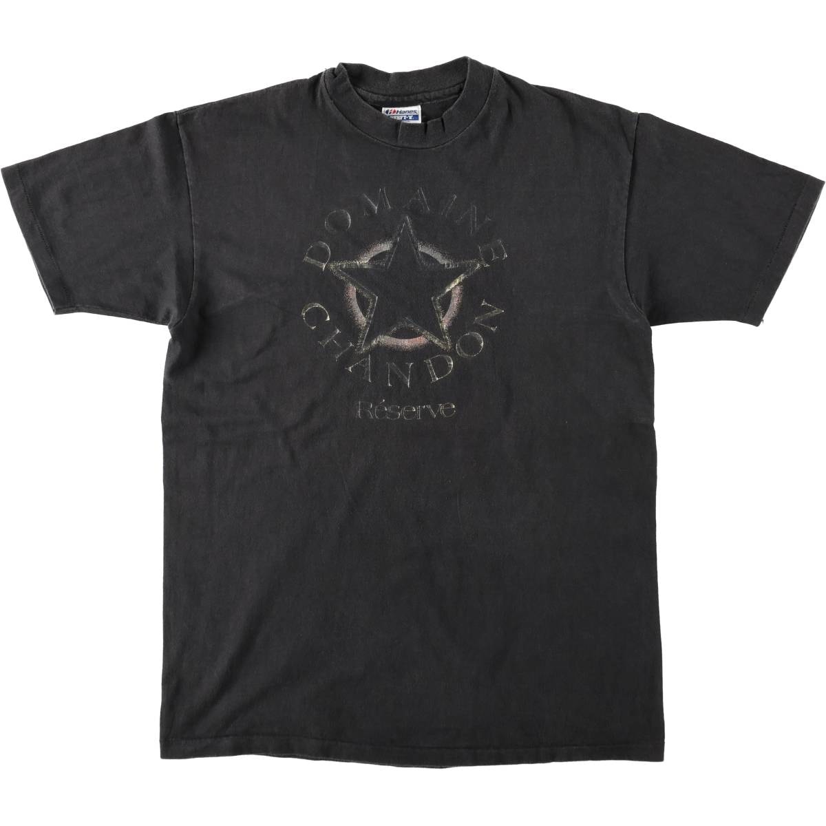 古着 90年代 ヘインズ Hanes BEEFY-T 青タグ DOMAINE CHANDON プリントTシャツ USA製 メンズL相当 ヴィンテージ/eaa667274
