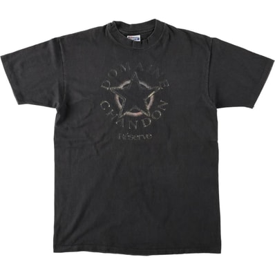 古着 90年代 ヘインズ Hanes BEEFY-T 青タグ DOMAINE CHANDON プリントTシャツ USA製 メンズL相当 ヴィンテージ/eaa667274