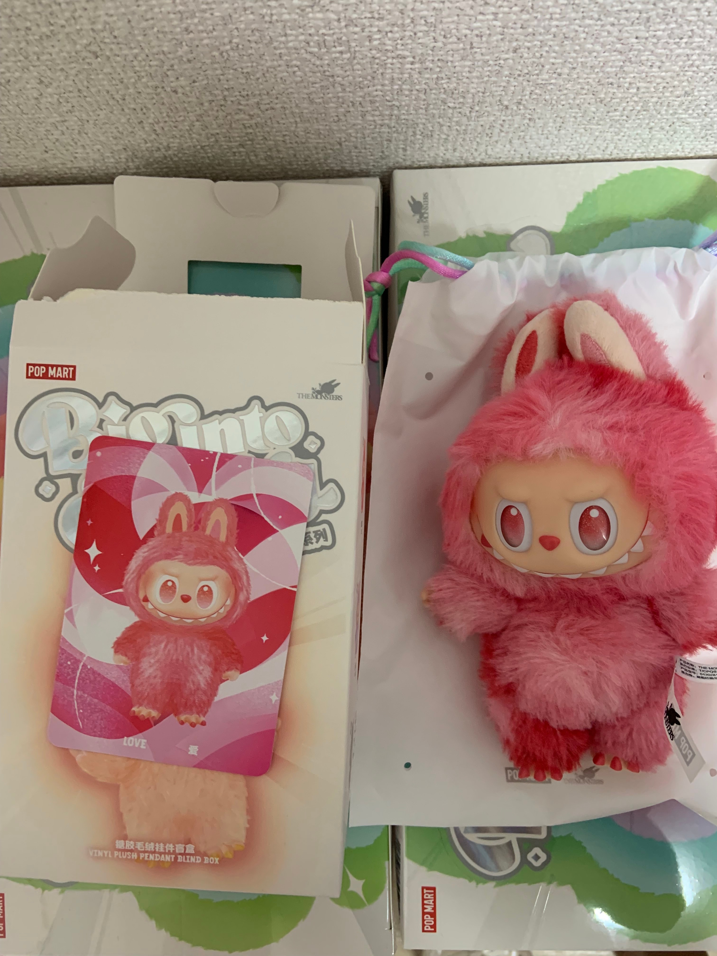 POP MART THE MONSTERS (LABUBU) Big into Energy Series Plush Pendant LOVE