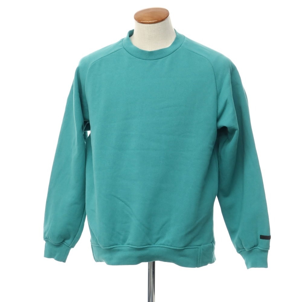 【中古】ヘリーハンセン HELLY HANSEN コットン ポリエステル クルーネック スウェット ブルーグリーン【サイズM】【メンズ】