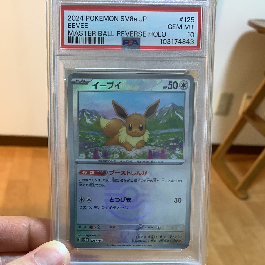 イーブイ :マスターボールミラー [SV8a 125/187](ハイクラスパック「テラスタルフェスex」)