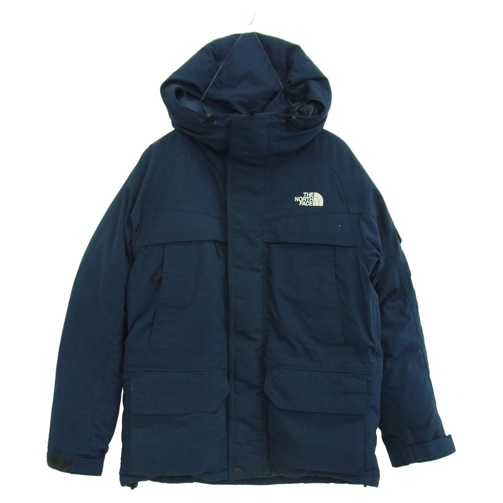 THE NORTH FACE ノースフェイス ダウンジャケット ND91734 MCMURDO PARKA マクマードパーカー フード付き ダウンジャケット ネイビー系 S【中古】