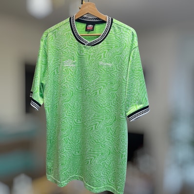 Supreme / Umbro Jacquard Animal Print Soccer Jersey "White"