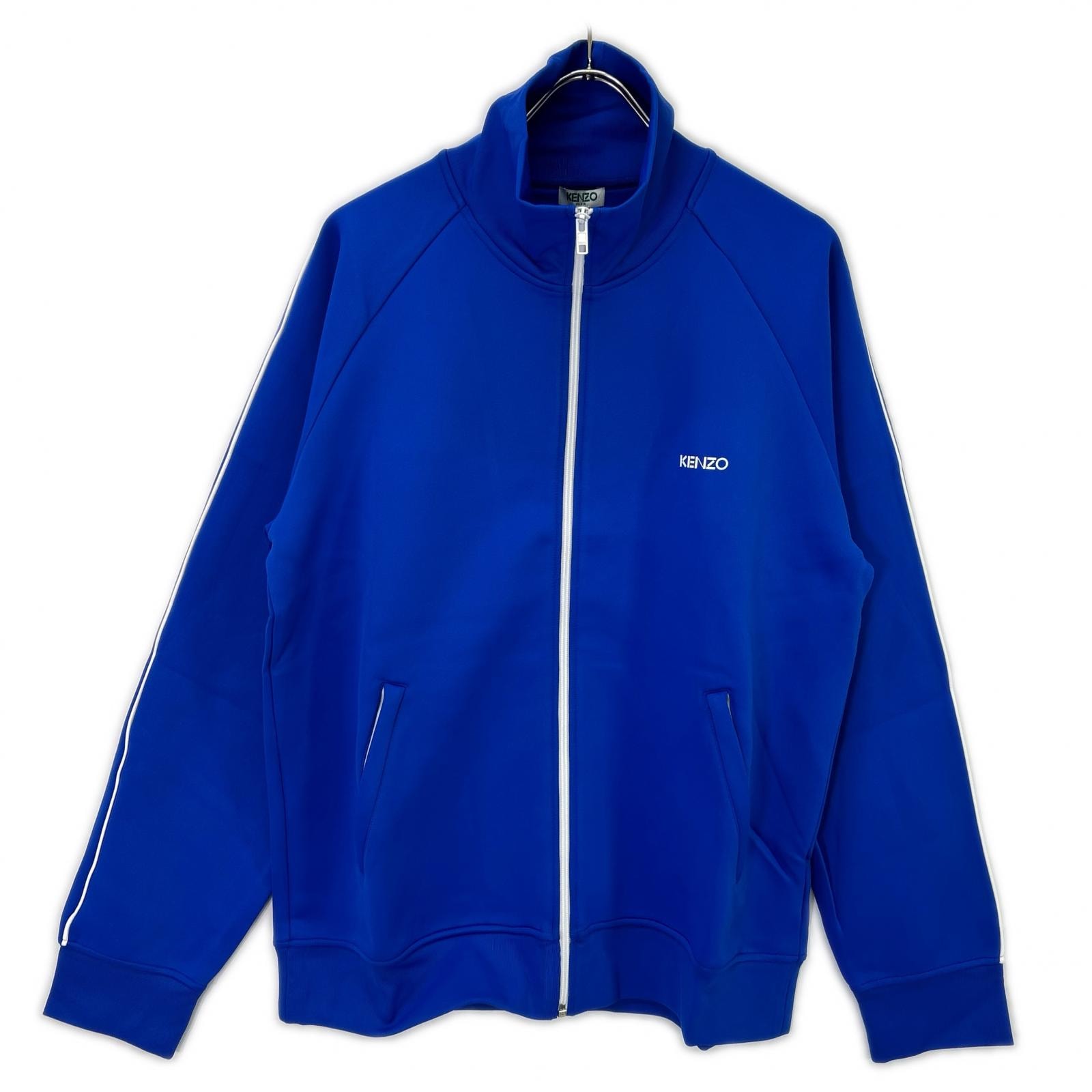 ケンゾー ブルー コットン ナイロン トラックジャケット