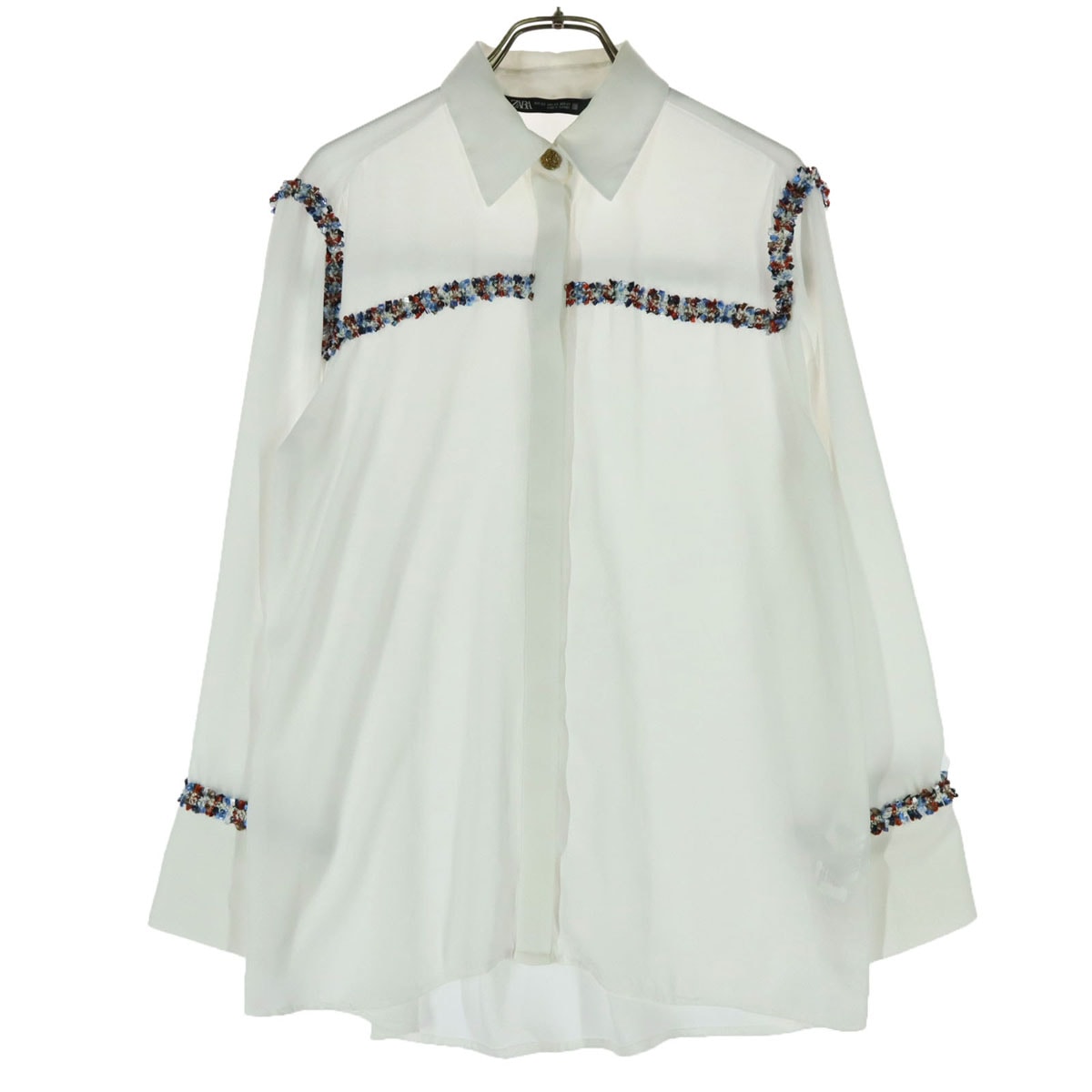 ZARA ザラ 長袖 シャツ XS ホワイト