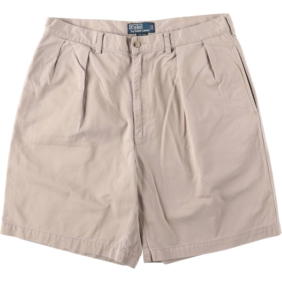 古着 ラルフローレン Ralph Lauren POLO by Ralph Lauren TYLER SHORT ツータック チノショーツ ショートパンツ メンズw35相当/eaa653464