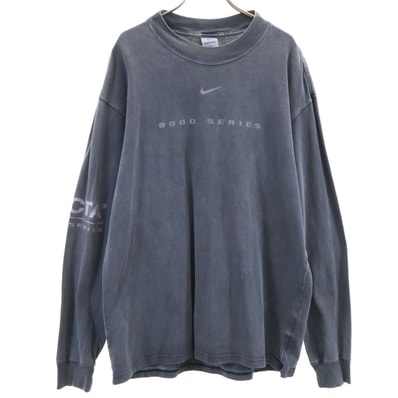 NIKE ナイキ 長袖 Tシャツ M チャコールグレー NOTCA ロンT