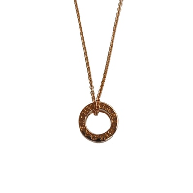 BVLGARI ブルガリ B-ZERO1 ネックレス 750PG CL855721 K18ピンクゴールド ホワイトセラミック ゴールド レディース【中古】