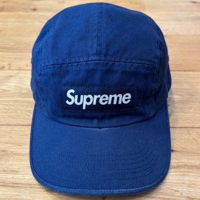 Supreme Washed Chino Twill Camp Cap "Navy"(24SS)