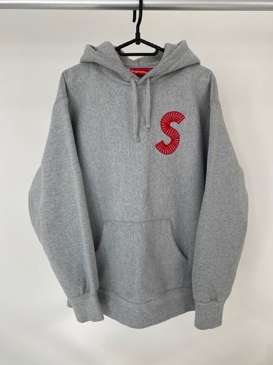 Supreme S Logo Hooded Sweatshirt "Heather Grey" (20FW)