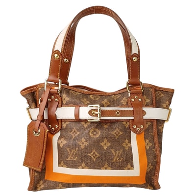 LOUIS VUITTON ルイ・ヴィトン サック レイユールPM モノグラムティセ トートバッグ ハンドバッグ M56386 モノグラム ブラウン レディース【中古】