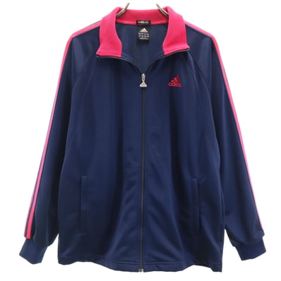 adidas アディダス トラックジャケット 160 ネイビー ジャージ