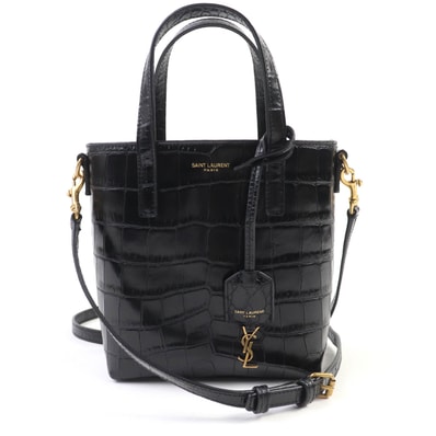 極美品 サンローランパリ ショルダーバッグ ミニ トイ ショッピング ブラック