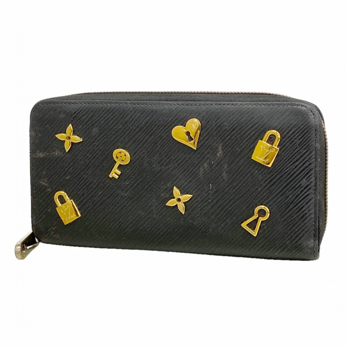 ★SALE【6gd4671】ルイヴィトン 長財布 エピ ジッピーウォレットラブロック M3991 ノワール【中古】レディース
