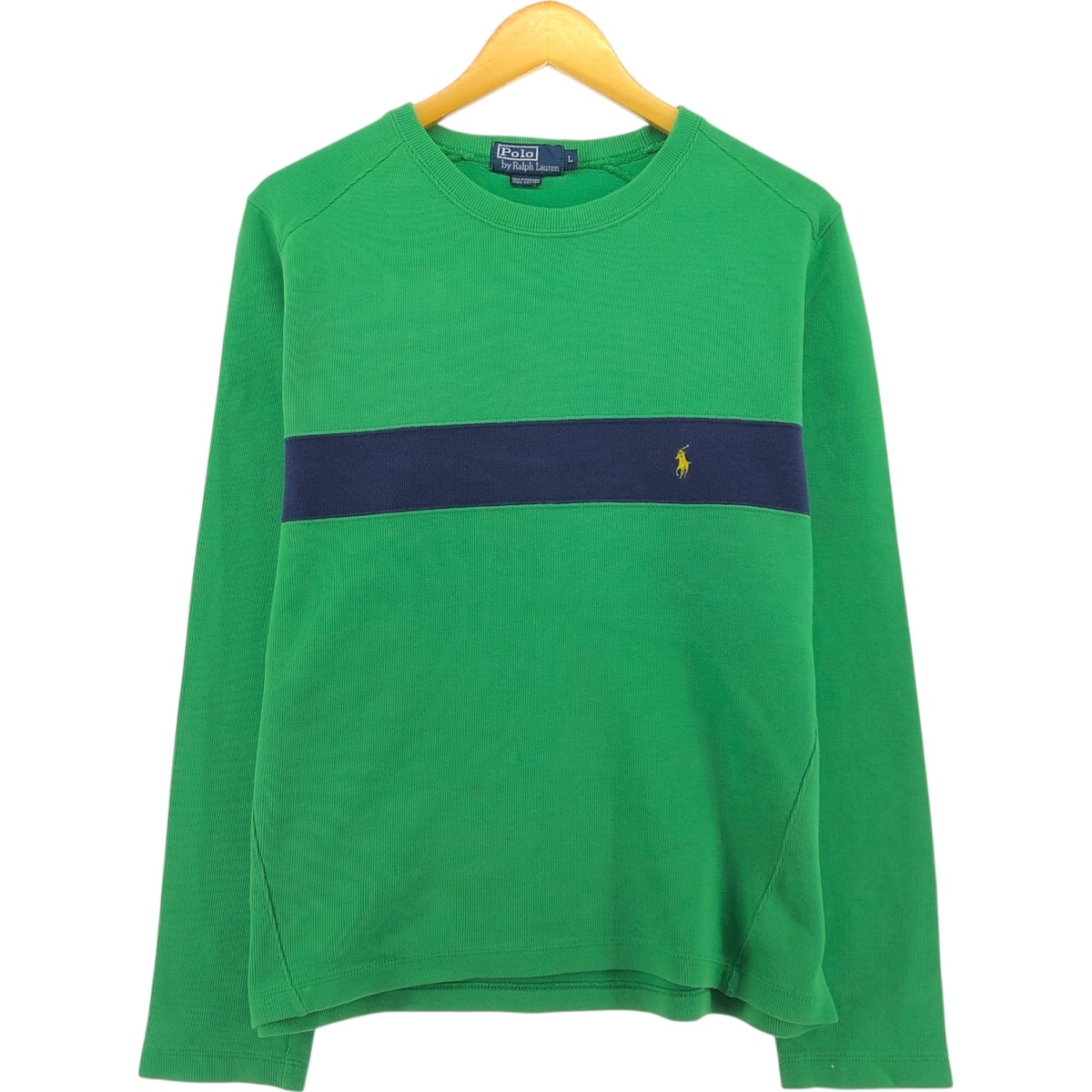 古着 ラルフローレン Ralph Lauren POLO by Ralph Lauren ワンポイントロゴスウェットシャツ トレーナー メンズL相当/eaa455120