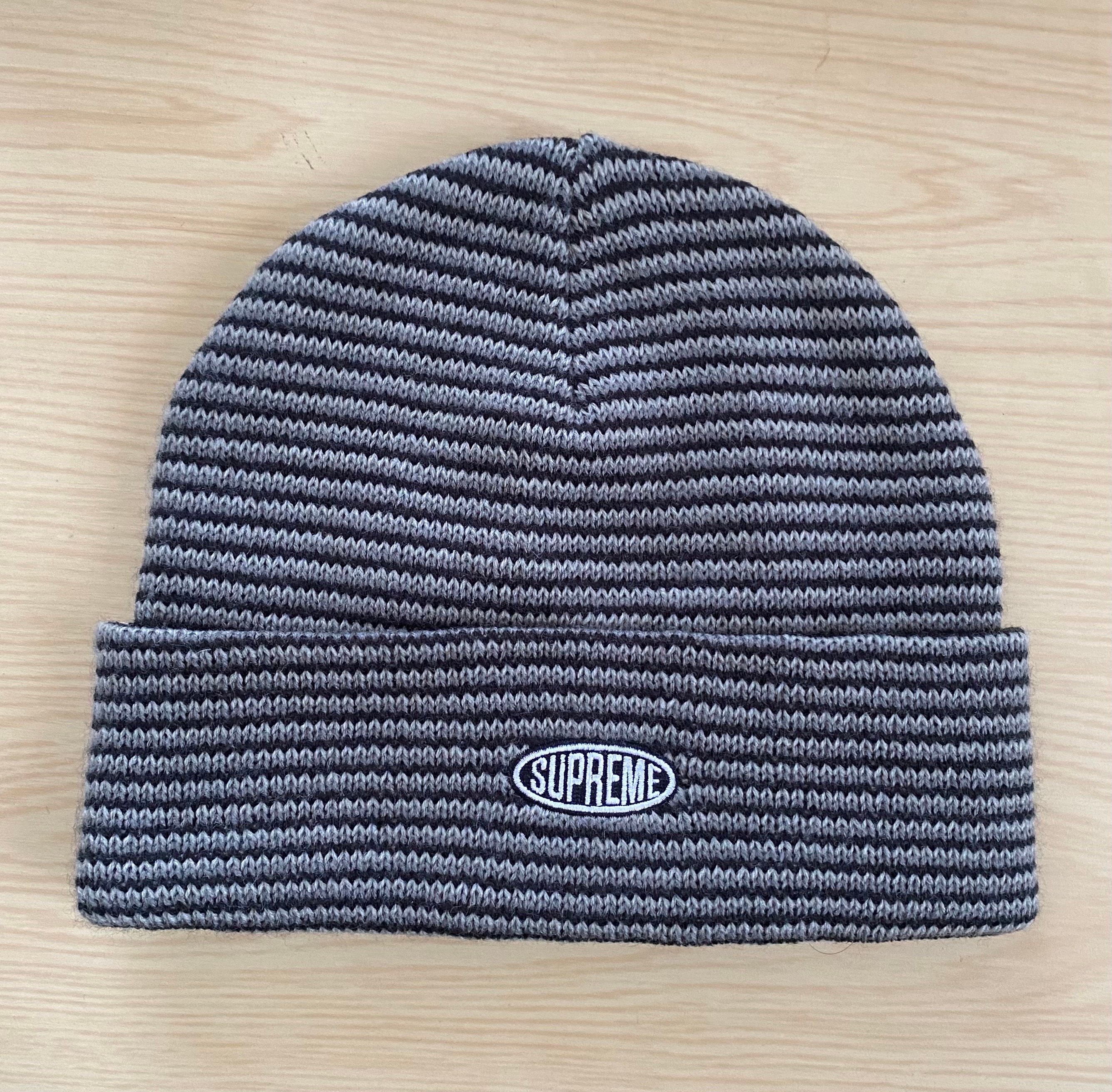 supreme zig zag stripe beanie