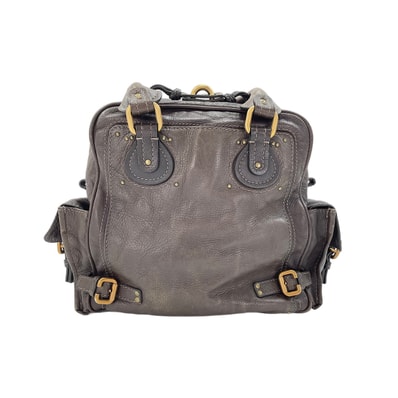 クロエ Chloe レザー パディントンミディアム ハンドバッグ【中古】