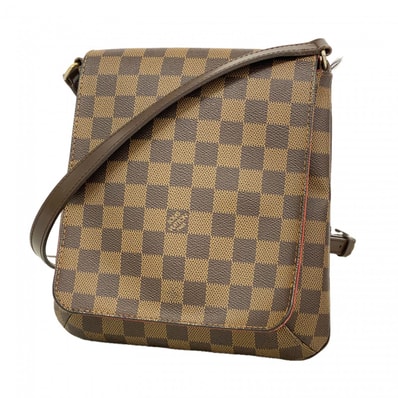 【6db1763-k】ルイヴィトン ショルダーバッグ ダミエ ミュゼットサルサ ロングストラップ N51300 エベヌ【中古】レディース