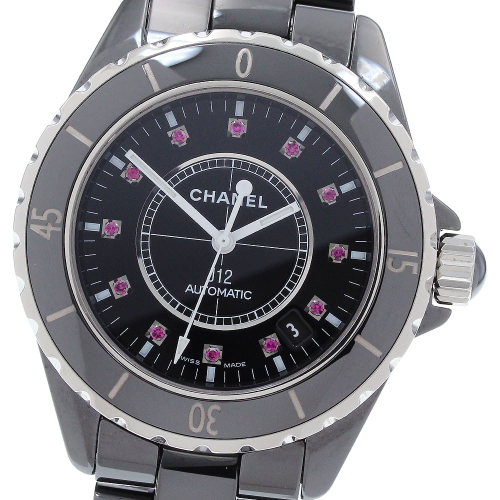 ☆美品 シャネル J12 12Pルビー H1635 メンズ 【中古】