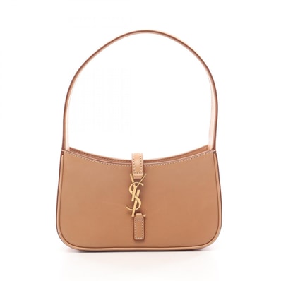 サンローランパリ SAINT LAURENT PARIS ミニ ホーボー LE 5 A 7 ハンドバッグ バッグ レザー レディース ベージュ系 710318 【中古】